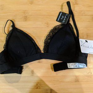 Black, Lace-Lined Bralette - NWT